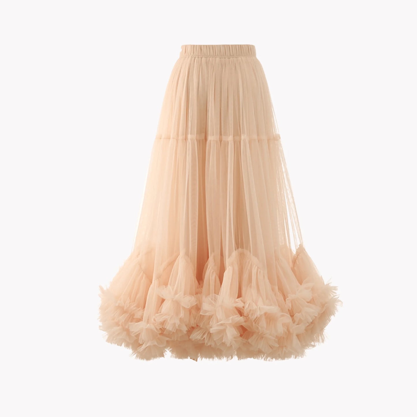 Ruffle Mesh Elegance Skirt