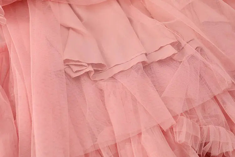Ruffle Mesh Elegance Skirt