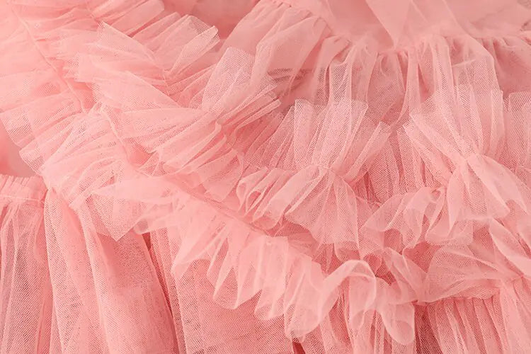 Ruffle Mesh Elegance Skirt