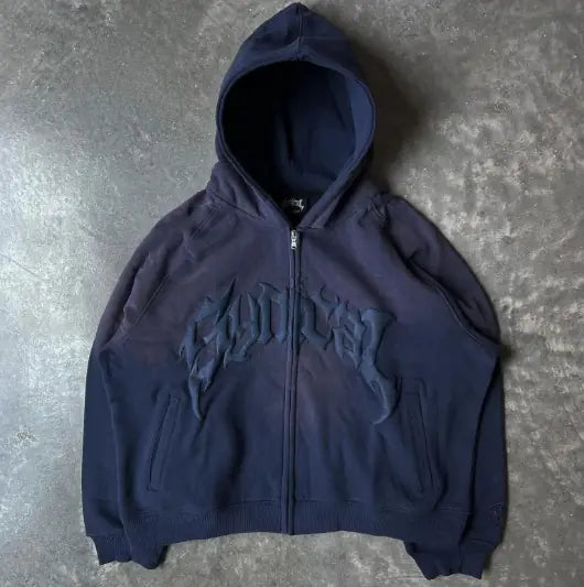 Urban Gothic Zip-Up Hoodie