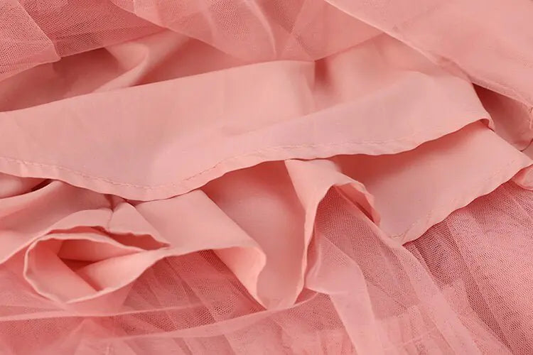 Ruffle Mesh Elegance Skirt