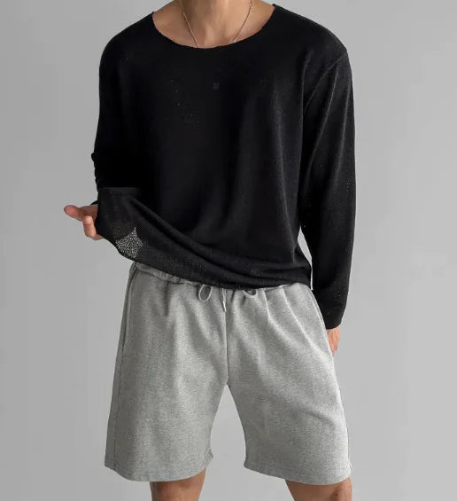 Men's Lightweight Breathable Knit T-shirt