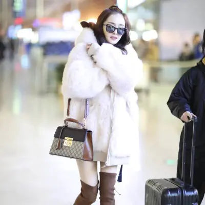 2018 Winter Matching Mother-Daughter Faux Fur Coats