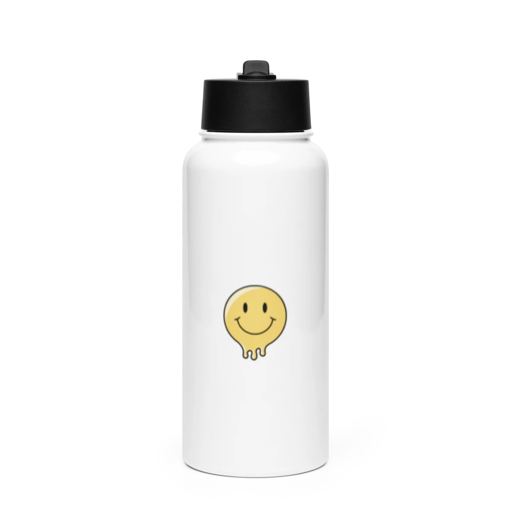 Stainless Steel Water Bottle with a Straw Lid