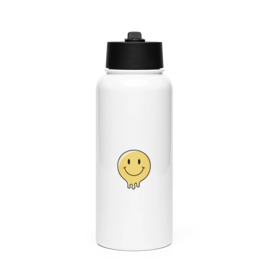 Stainless Steel Water Bottle with a Straw Lid