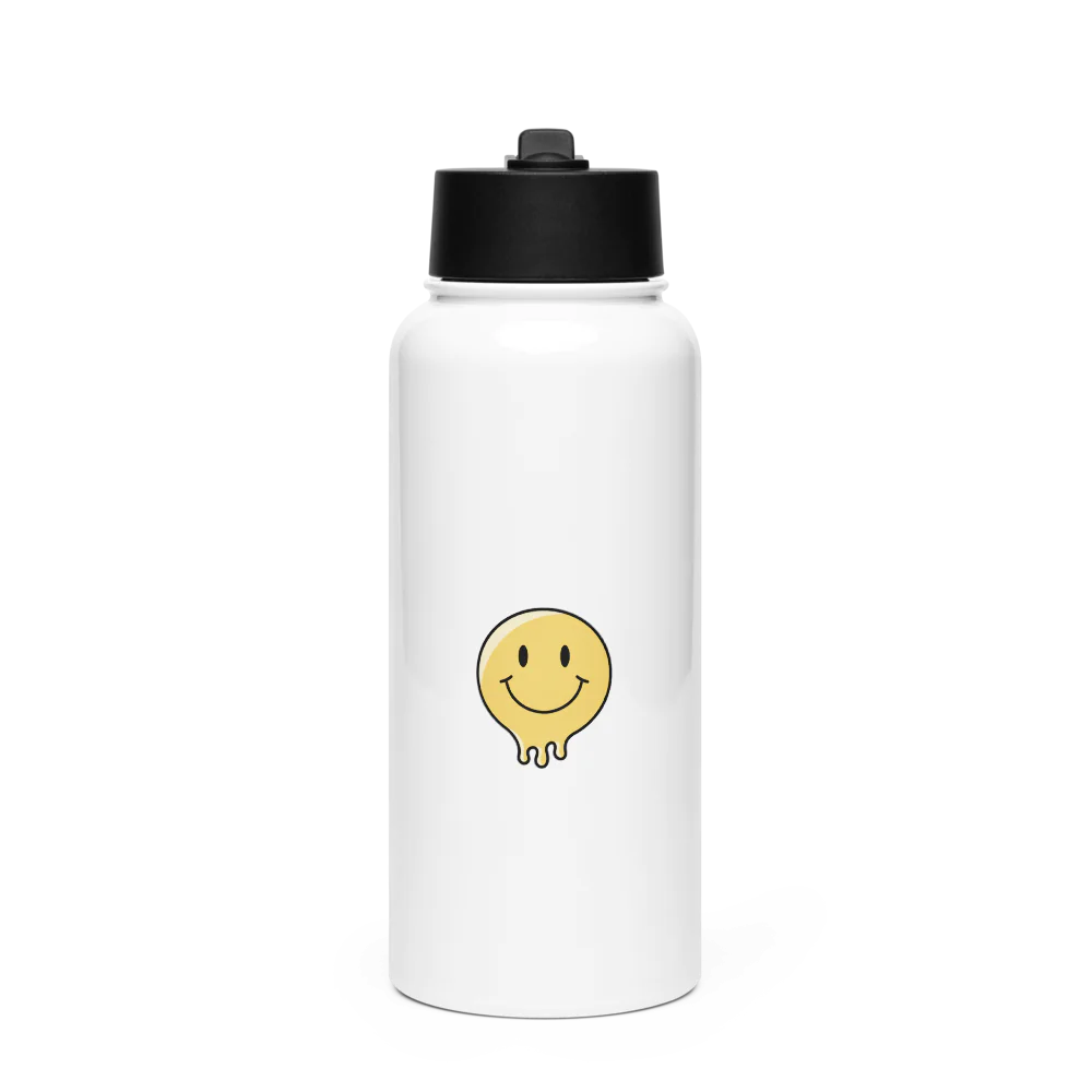 Stainless Steel Water Bottle with a Straw Lid