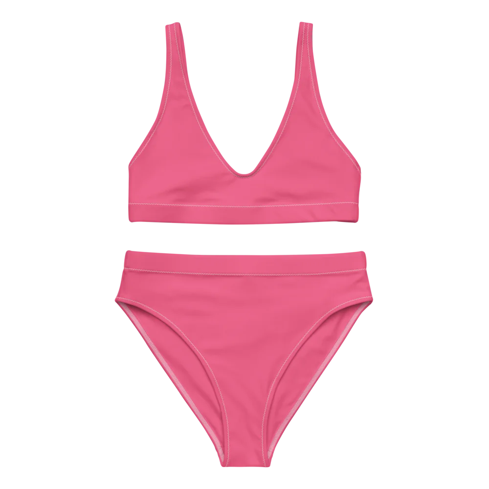 All-Over Print Recycled High-Waisted Bikini